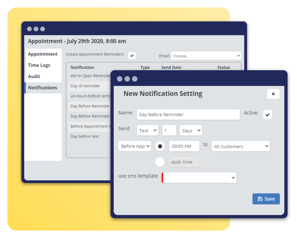 Simple automated client communication for appliance repair pros