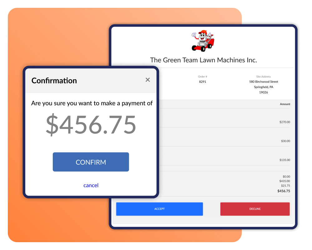 Streamlined invoicing for appliance repair businesses