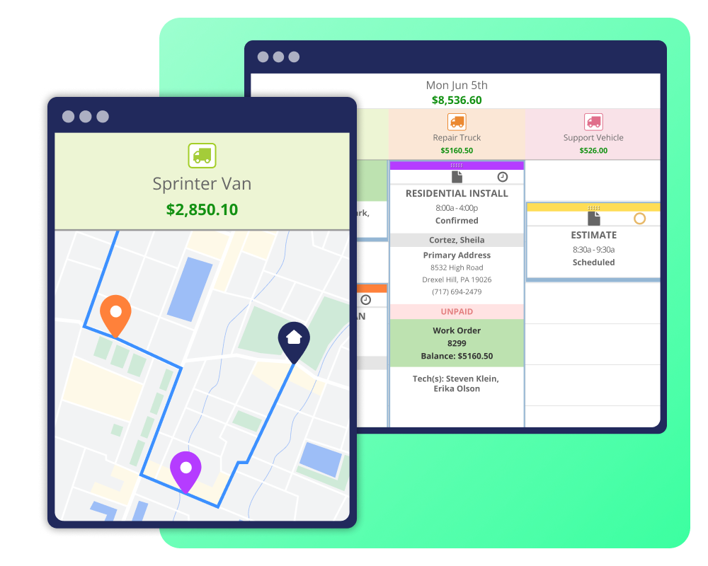 Manage dispatch for HVAC companies in ServiceMonster