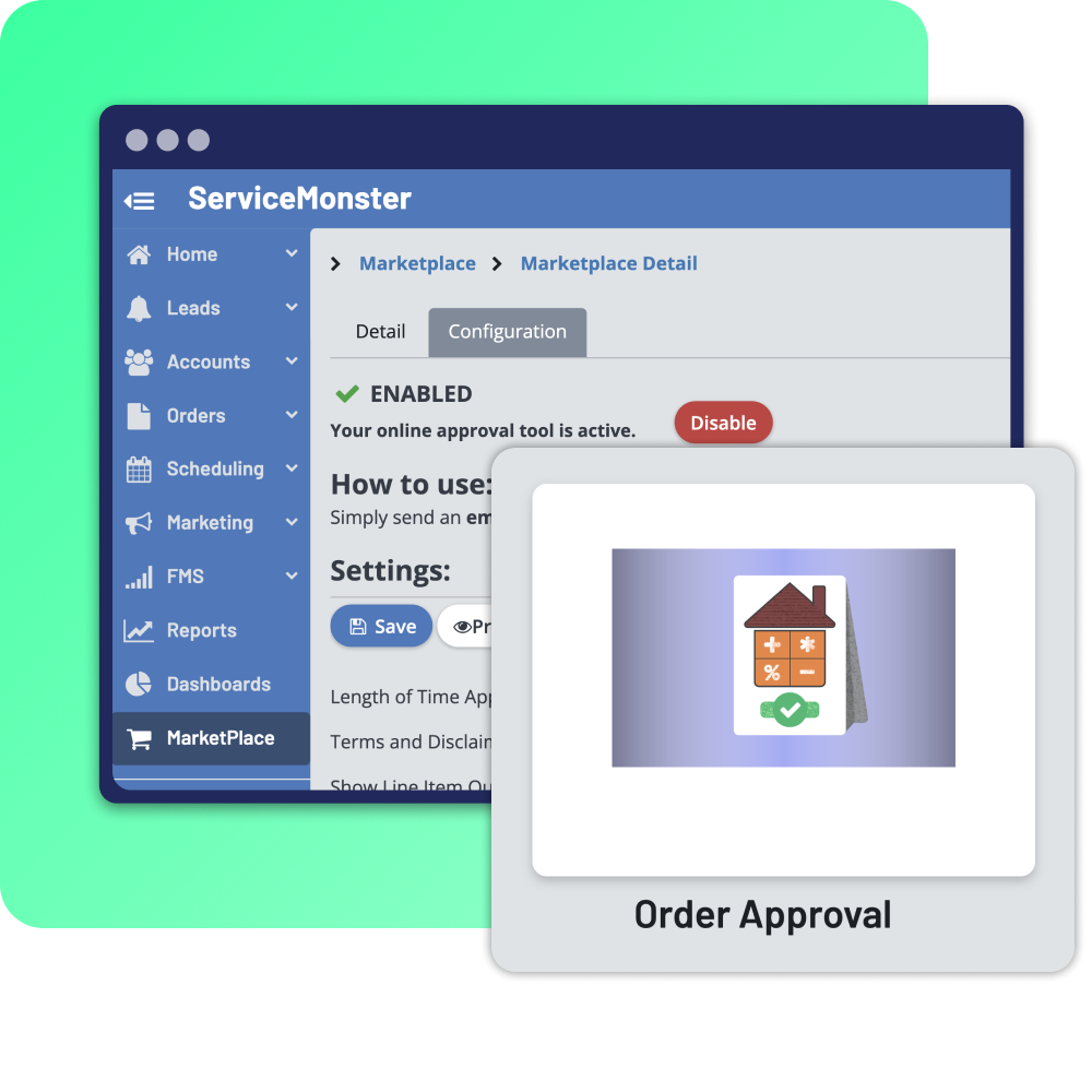 Create estimates on site with the ServiceMonster mobile app