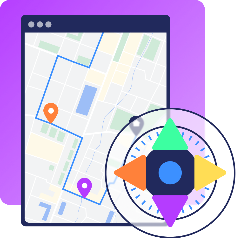 Location-based color coding for service dispatch