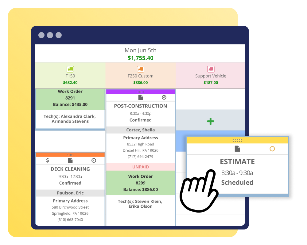Flexible scheduling to help softwash companies overcome weather delays and increase uptime